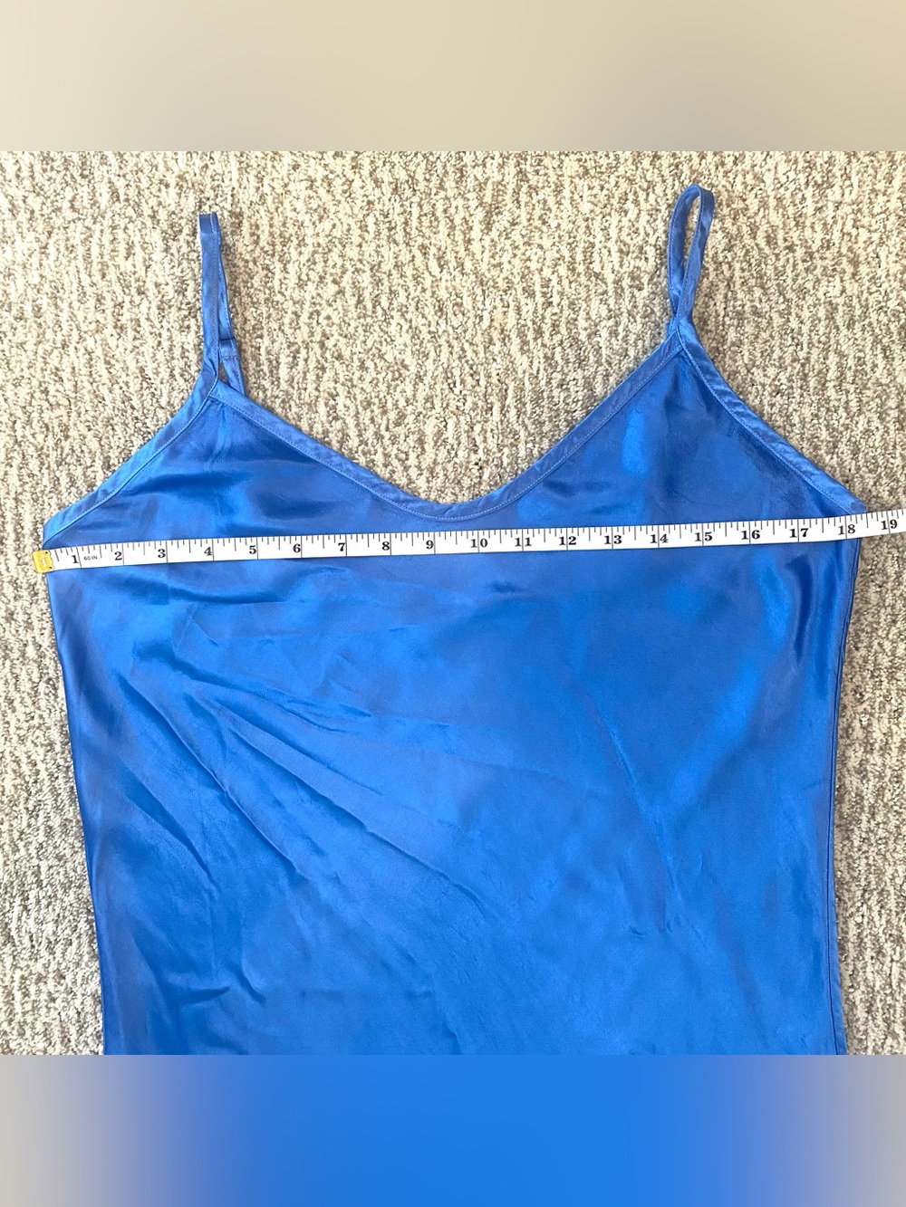 Enza Costa Blue Maxi Slip Dress Silky NWOT Vanity/Designer Size 2, US 6 - Picture 10 of 13
